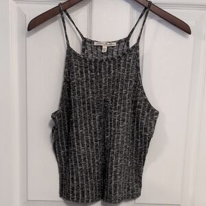 Elegant Black and White Striped Camisole